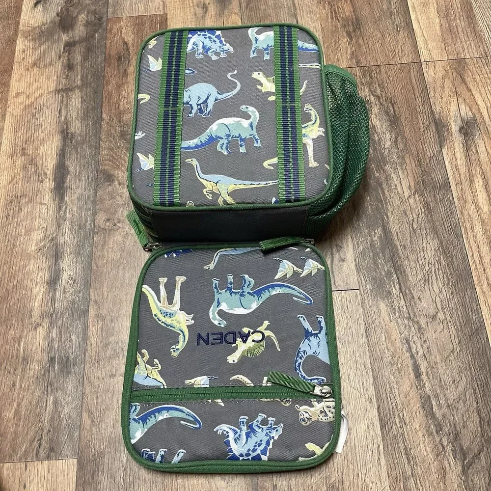 Pottery Barn Kids Mackenzie Green Multi Dino Lunch Box Caden